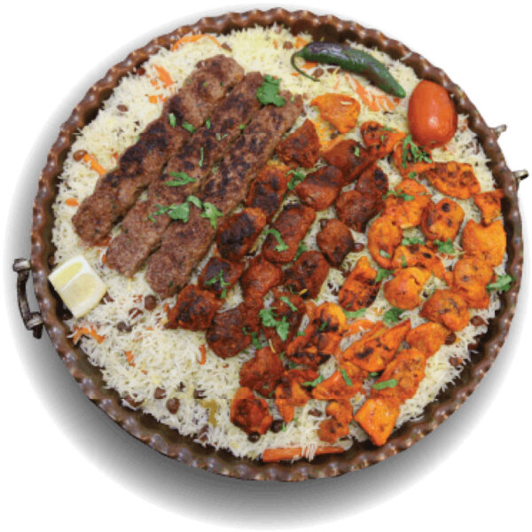 Karışık Kebaplı Kabuli Pilavı